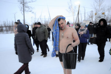 Norilsk weather: 96 degrees difference