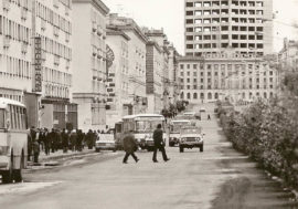 Warm buses in Norilsk