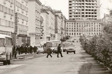 Warm buses in Norilsk