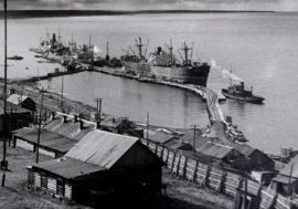 First cribbed berth in Dudinka