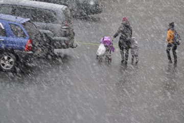 First snow in Norilsk