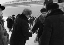 Norilsk met with literature celebrities in 1984