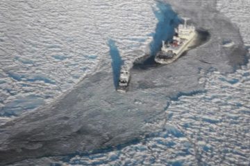 Ships rescue operation is underway in Arctic