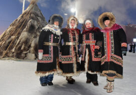 Five ethnic groups gathered in Dudinka