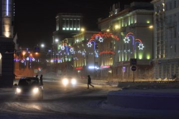 Polar night has come in Norilsk