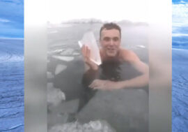 Winter diving