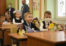 Norilsk first-graders start school with Company lesson