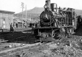 Where did first Arctic train go?