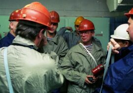 Sir Andrew Wood visited Norilsk in autumn 1998