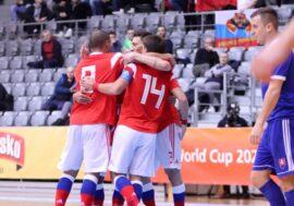 Norilsk Nickel FC players prepare for Euro 2022
