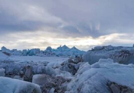 Active Yenisey ice movement observed in Dudinka