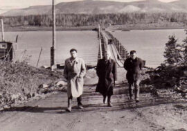 First bridge on Norilskaya river was floating