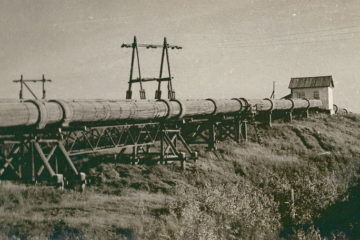 First Norilsk water supply system was wooden