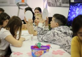Young polar explorers and biologists take part in  museum project
