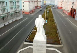 There were three monuments to Lenin in Norilsk