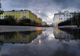 Twilight nights began in Norilsk and Dudinka