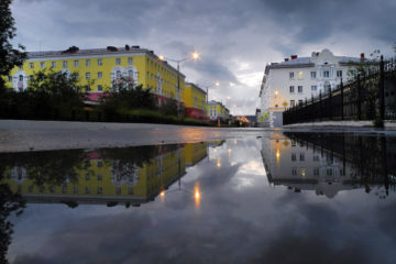 Twilight nights began in Norilsk and Dudinka