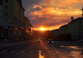 Norilsk residents share photos of spectacular sunsets on social networks