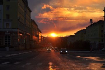 Norilsk residents share photos of spectacular sunsets on social networks