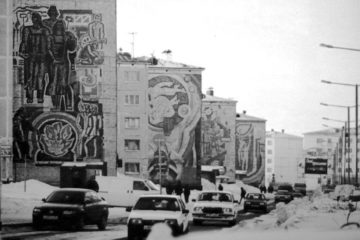 Mosaic astronauts, athletes and builders adorned Norilsk in 1970s