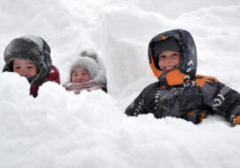 80 million cubic meters of snow fall in Norilsk during winter