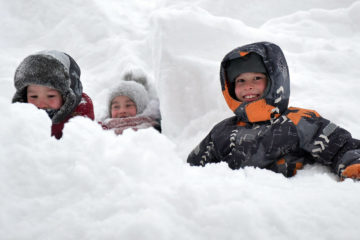 80 million cubic meters of snow fall in Norilsk during winter