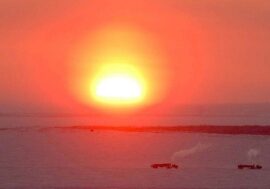 Polar night comes to Norilsk