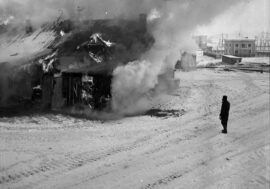 In December 1967 fires raged in different Norilsk parts