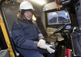Andrey Arshavin mastered mining dump truck driving basics