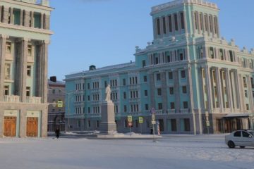 In January 1954 Lenin  monument appeared in Norilsk
