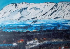 Norilsk woman portrayed Putorana plateau captivating world