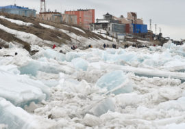 Yenisey water level rising