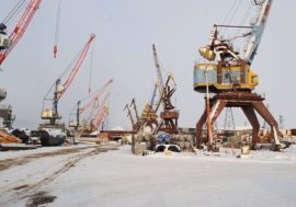 Dudinka port prepares for floods
