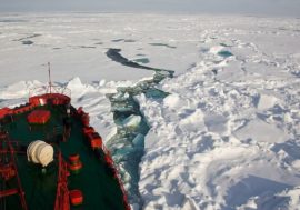 Melting ice in Arctic to affect shipping