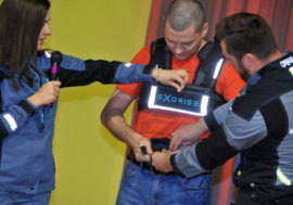 Copper plant tests exoskeleton models
