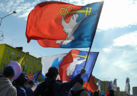 Half a century ago Norilsk got coat of arms