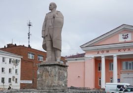 Embankment square renovated in Dudinka