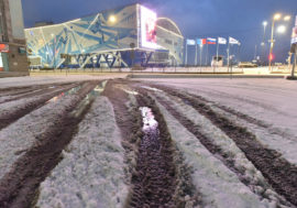 First snow falls in Norilsk