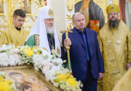 Moscow and All Russia patriarch Kirill consecrated church in Talnah
