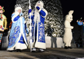 Townspeople called Norilsk main Christmas tree elegant