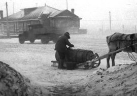 Wood-burning stoves were first heat sources in Norilsk houses