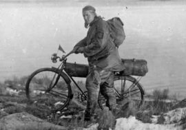 Tourist Gleb Travin crossed Taimyr by bicycle in 1930