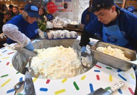 Norilsk residents tasted largest ice cream in Russia