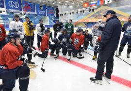 Hockey club Norilsk held first training session in Arctic