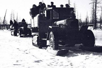 Sledge-tractor trains went from Dudinka to Norilsk for two weeks