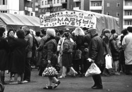 Outdoor trade and catering took place in Norilsk every summer