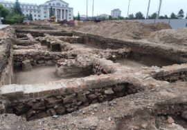 Ancient shopping arcades found on Krasnoyarsk metro station future site