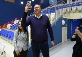 Olympic champion launched volleyball competition in Norilsk