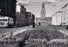 Oats were sown around Lenin monument in Norilsk