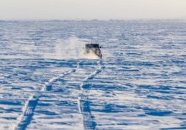 Yakut extreme enthusiasts appreciated Taimyr nature